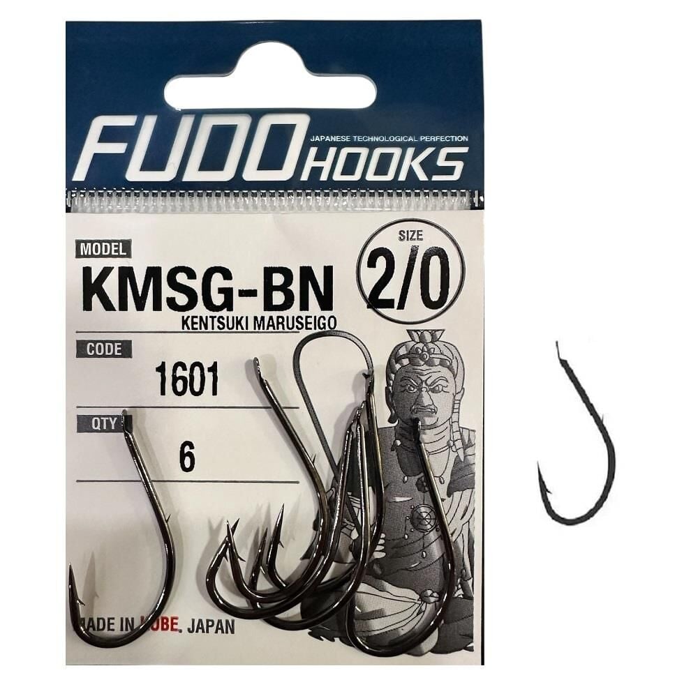 Fudo 1601 No:2/0 Kentsuki Maruseigo Black Nikel Olta İğnesi 6 Adet