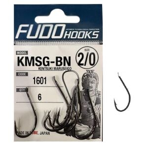 Fudo 1601 No:2/0 Kentsuki Maruseigo Black Nikel Olta İğnesi 6 Adet