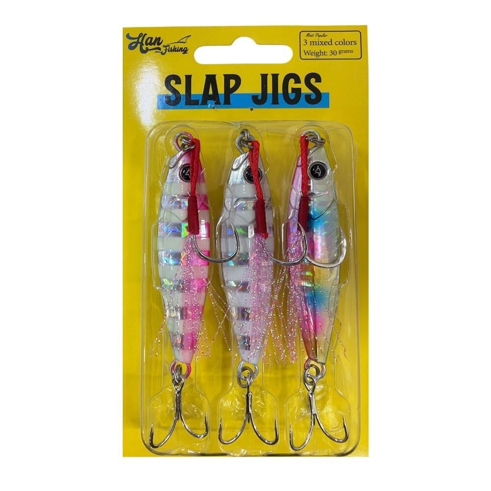 Hanfish Slap Jig UV&Glow Mix 30gr 6cm Jig Yem Seti 3 Adet