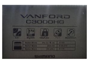 Shimano Vanford FA C3000 HG Spin Olta Makinesi