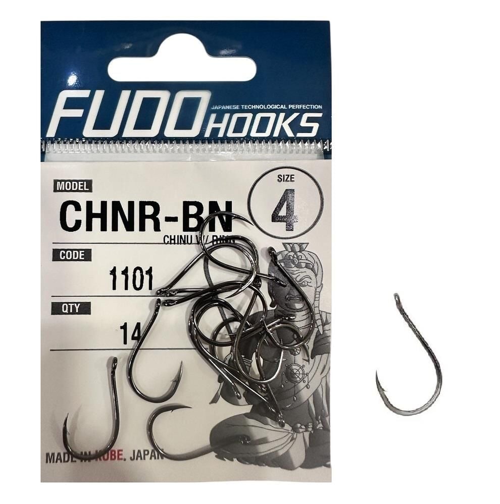 Fudo 1101 No:4 Chinu W/Ring Black Nikel Olta İğnesi 14 Adet