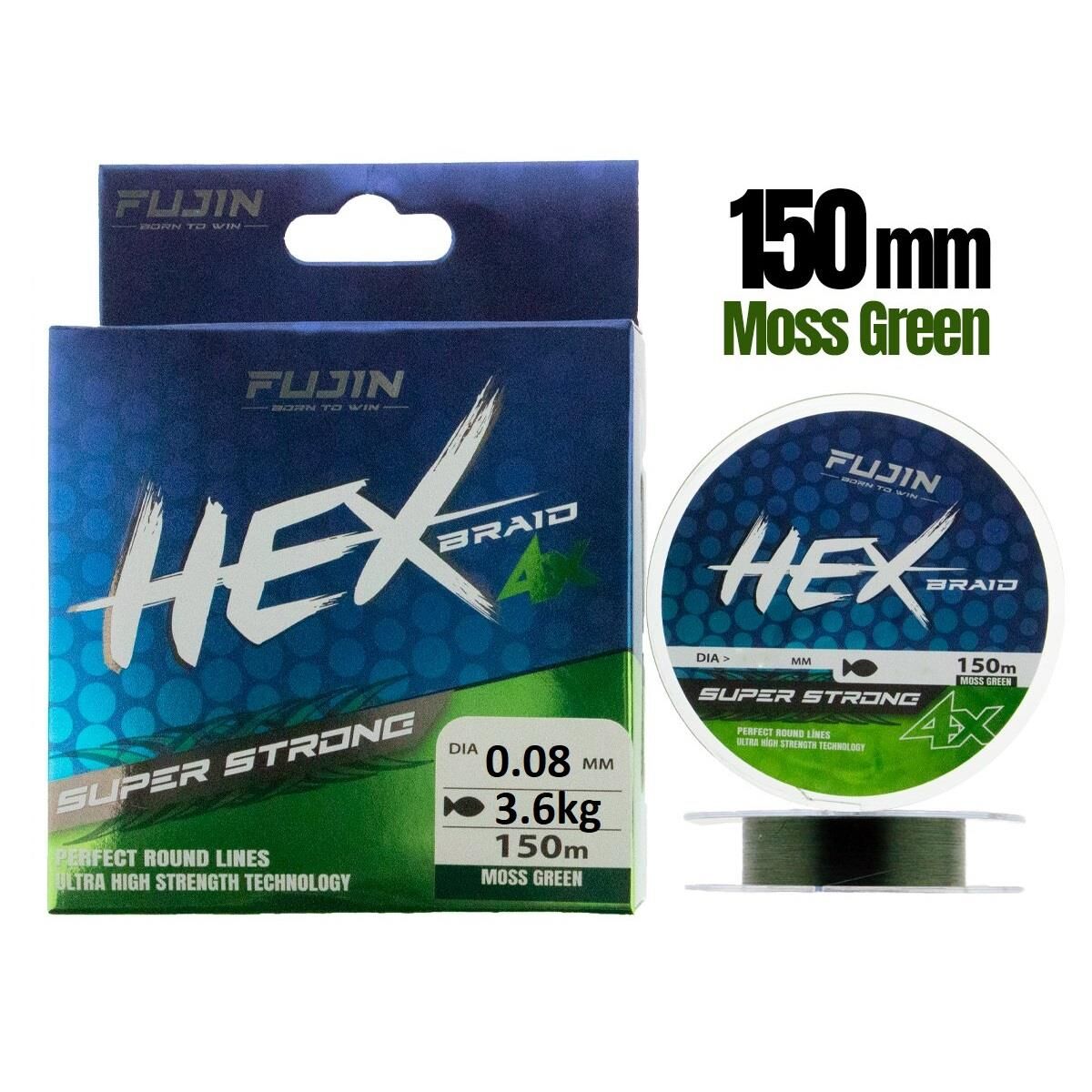 Fujin Yeni Hex 4x 0.08mm 150mt Moss Green İp Misina