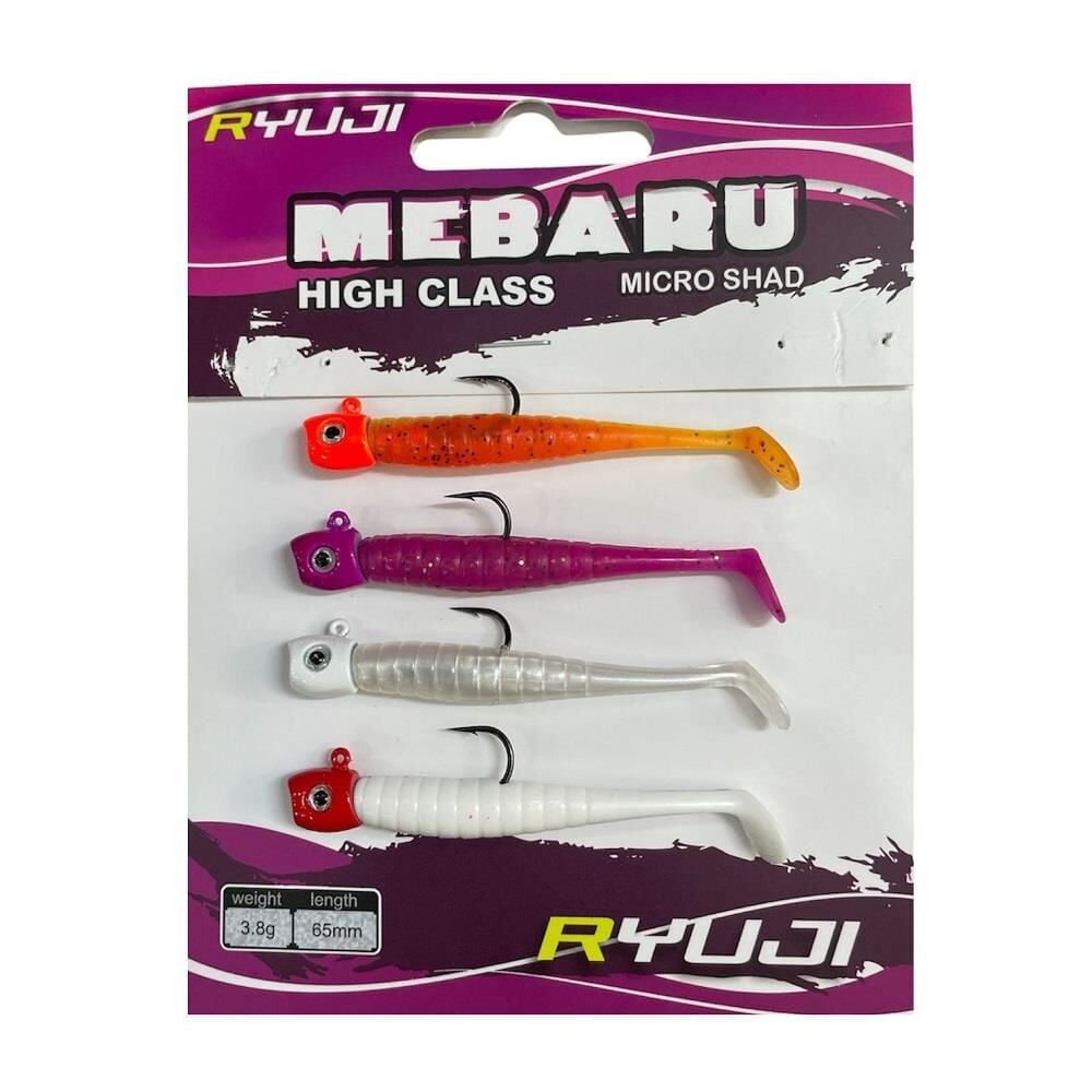 Ryuji Mebaru Micro Shad 6.5cm 3.8gr LRF Silikon Yem Seti 4 adet Sky Mix