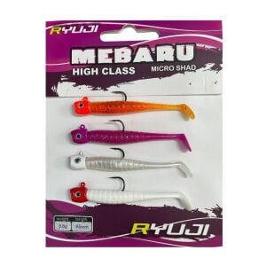 Ryuji Mebaru Micro Shad 6.5cm 3.8gr LRF Silikon Yem Seti 4 adet Sky Mix