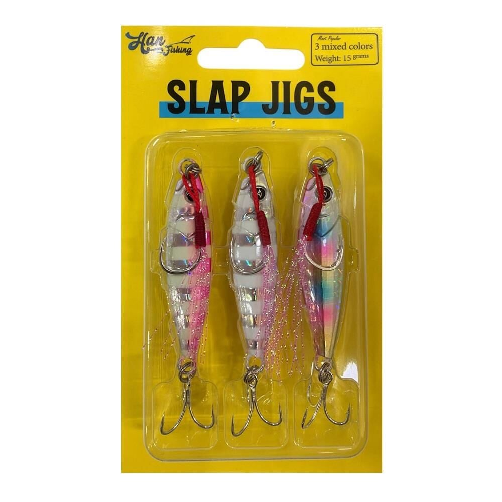 Hanfish Slap Jig UV&Glow Mix 15gr 5cm Jig Yem Seti 3 Adet