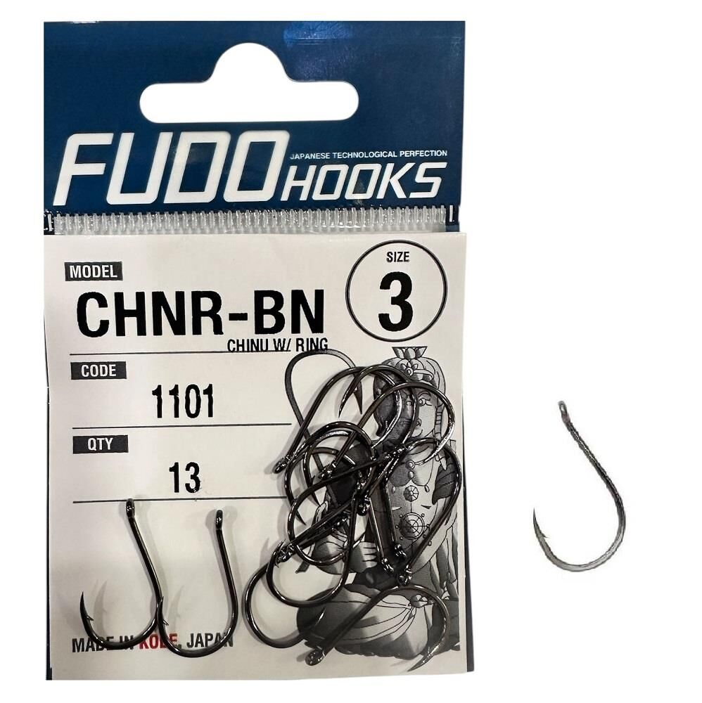 Fudo 1101 No:3 Chinu W/Ring Black Nikel Olta İğnesi 13 Adet