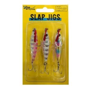 Hanfish Slap Jig UV&Glow Mix 10gr 4.5cm Jig Yem Seti 3 Adet