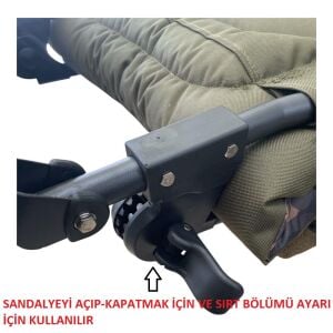 Kudos Katlanabilir Sazan Kamp Sandalyesi KDSK05