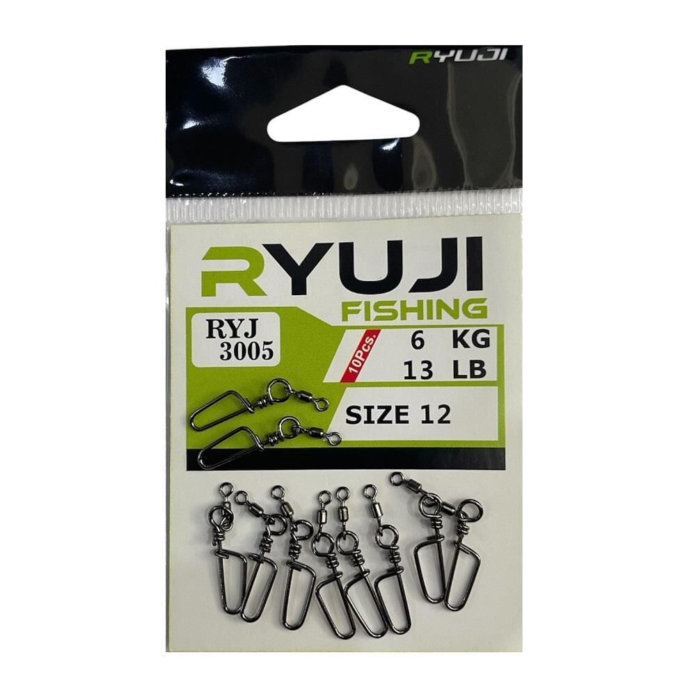 Ryuji RYJ 3005 No:12 Klipsli Fırdöndü (10 Adet)