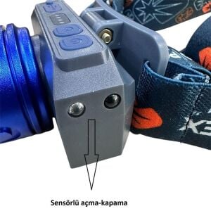 Powerdex PD-2072 15W Sensörlü Şarjlı ve Zoomlu Kafa Lambası