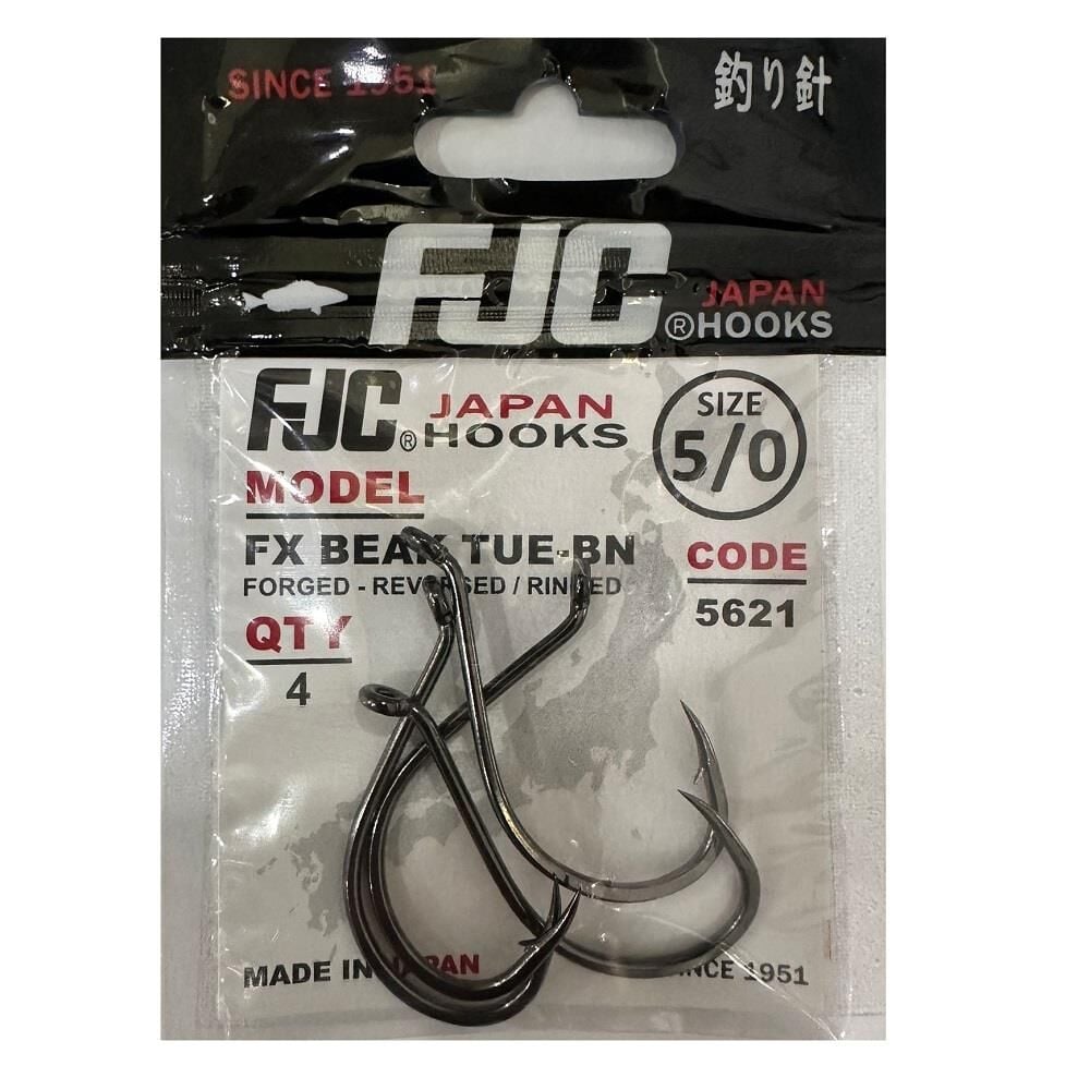 FJC 5621 No:5/0 FX Beak Tue Black Nikel Olta İğnesi 4 Adet