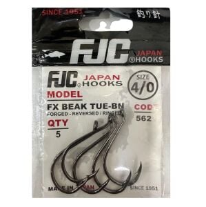 FJC 5621 No:4/0 FX Beak Tue Black Nikel Olta İğnesi 5 Adet