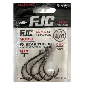 FJC 5621 No:4/0 FX Beak Tue Black Nikel Olta İğnesi 5 Adet
