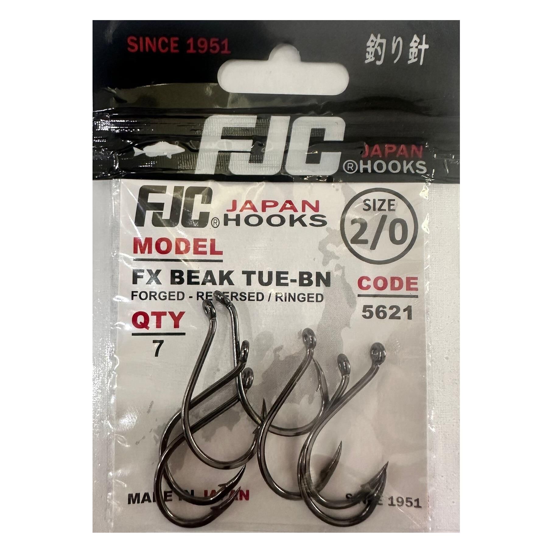 FJC 5621 No:2/0 FX Beak Tue Black Nikel Olta İğnesi 7 Adet
