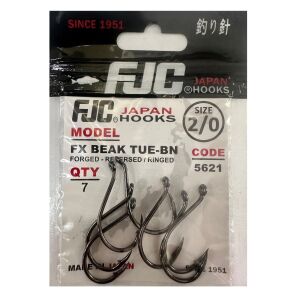 FJC 5621 No:2/0 FX Beak Tue Black Nikel Olta İğnesi 7 Adet