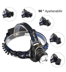 Cata CT-9123 Zoomlu Şarjlı Pilli Poyraz Led Kafa Lambası