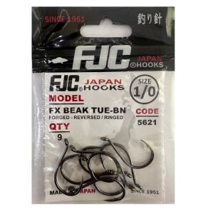 FJC 5621 No:1/0 FX Beak Tue Black Nikel Olta İğnesi 9 Adet