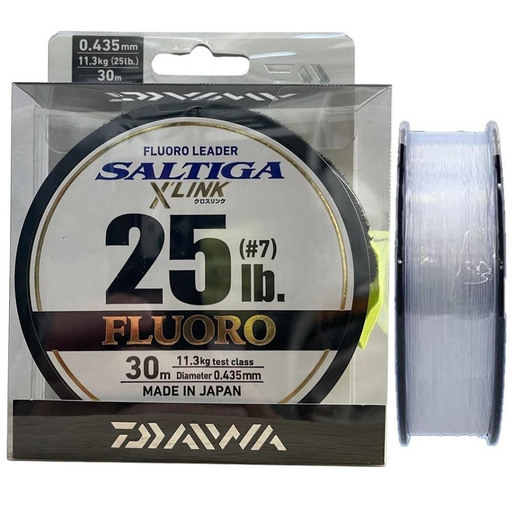 Daiwa Saltiga X Link 30mt 25lb 0.435mm %100 Fluorocarbon Misina