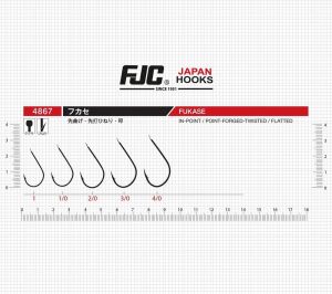 FJC 4867 No:2/0 Fukase Black Nikel Olta İğnesi 10 Adet