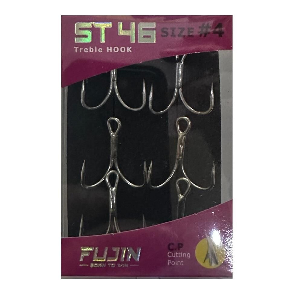 Fujin ST46 Üçlü Maket Balık İğnesi No:4 (6 adet)