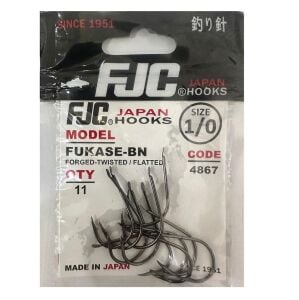 FJC 4867 No:1/0 Fukase Black Nikel Olta İğnesi 11 Adet