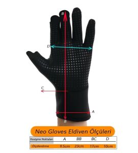 Fujin Neo Gloves Balıkçı Eldiveni M/L Beden