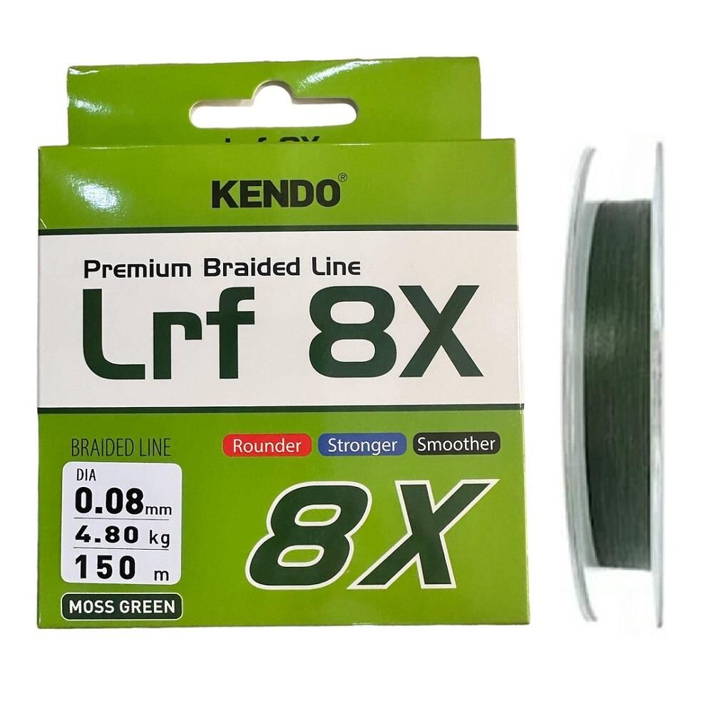 Kendo Lrf 8X Fighting 150 mt 0.08mm Örgü ip Misina (Moss Green)