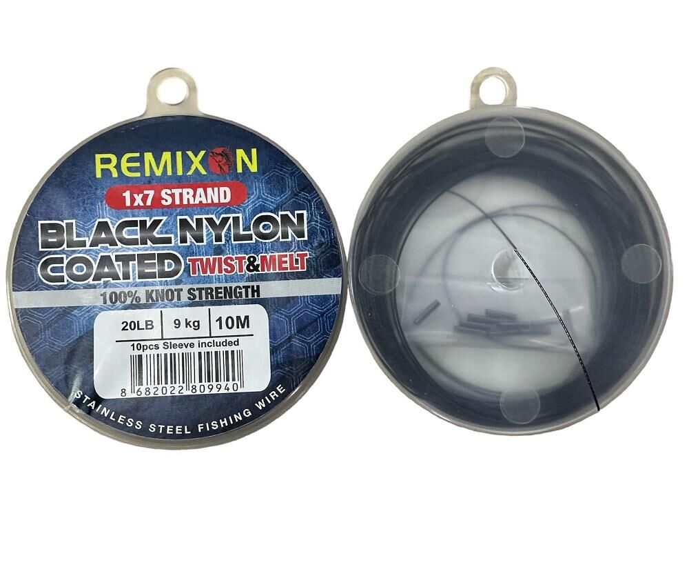 Remixon 20 Lbs (9 kg) Siyah Çelik Tel 10 Metre