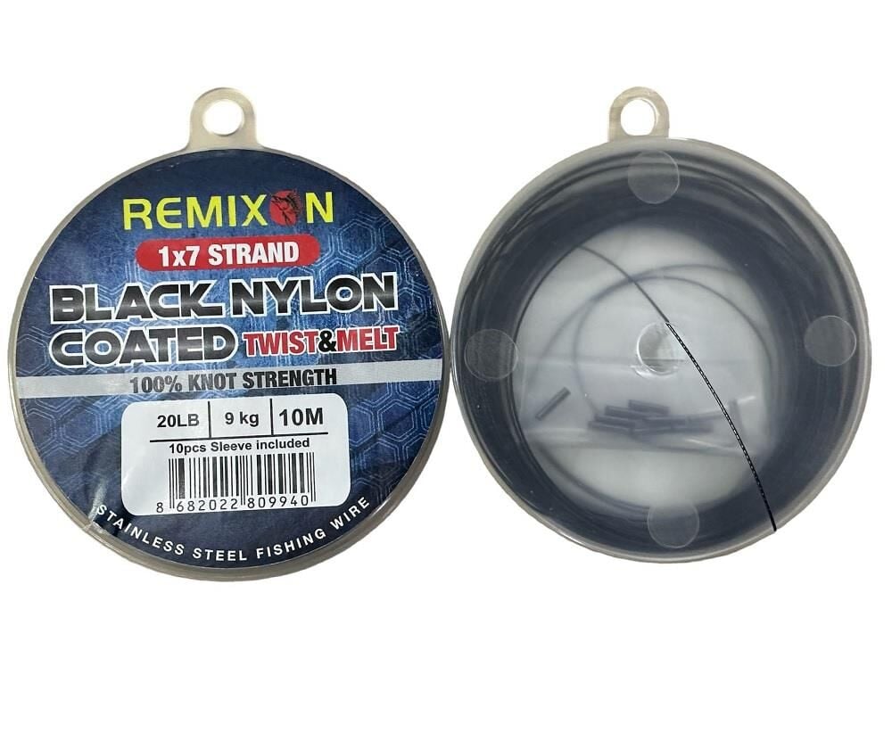Remixon 20 Lbs (9 kg) Siyah Çelik Tel 10 Metre