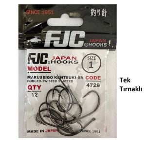FJC 4729 No:1 Maruseigo Kentsuki Black Nikel Olta İğnesi 12 Adet