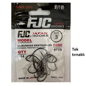 FJC 4729 No:3 Maruseigo Kentsuki Black Nikel Olta İğnesi 14 Adet