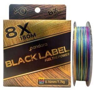 Pandora Black Label 8X 150 mt 0.16mm İp Misina Multi Color