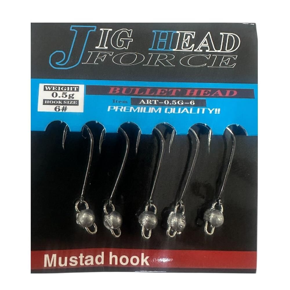 Pandora Force 0.5gr İğne No:6 Hareketli Jig Head Zoka 5 Adet