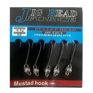 Pandora Force 0.5gr İğne No:6 Hareketli Jig Head Zoka 5 Adet