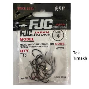 FJC 4729 No:4 Maruseigo Kentsuki Black Nikel Olta İğnesi 15 Adet