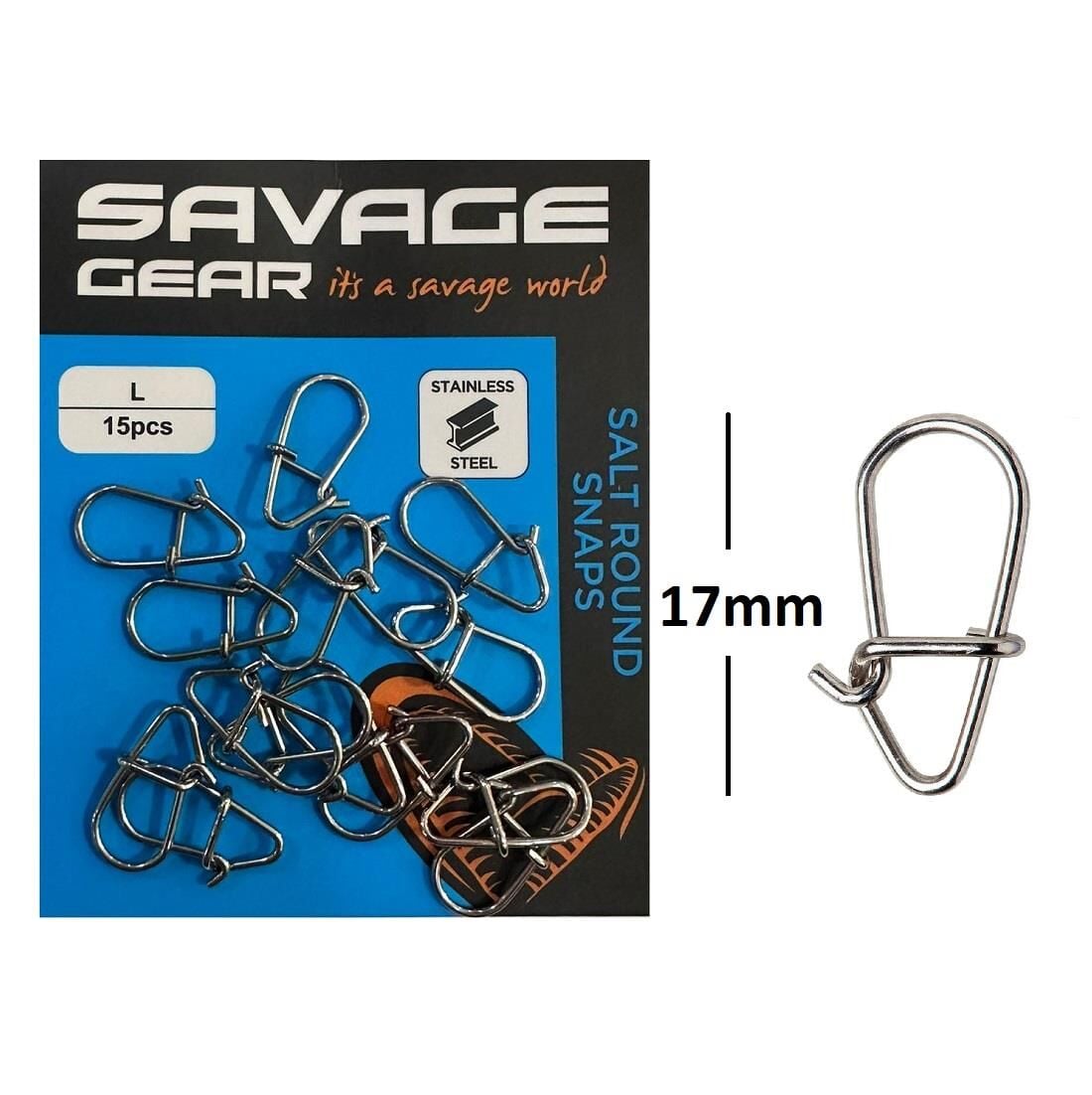 Savage Gear Salt Round Snaps Klips No: L 15 Adet