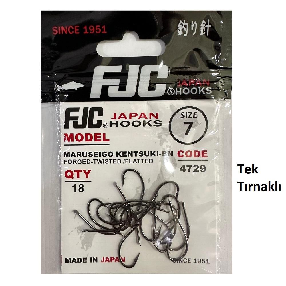 FJC 4729 No:7 Maruseigo Kentsuki Black Nikel Olta İğnesi 18 Adet