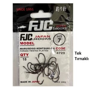 FJC 4729 No:7 Maruseigo Kentsuki Black Nikel Olta İğnesi 18 Adet