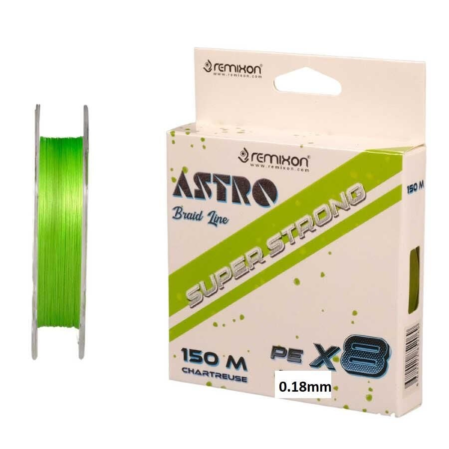 Remixon Astro 8x 0.18mm 150m Chartreuse İp Misina