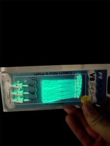 Ryuji V8 8cm 5.5gr Silikon Yem (3+5) White Glitter Glow