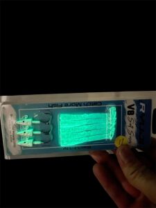 Ryuji V8 8cm 5.5gr Silikon Yem (3+5) White Glitter Glow