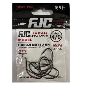 FJC 4354 No:4/0 Hosoji Mutsu Black Nikel Olta İğnesi 7 Adet