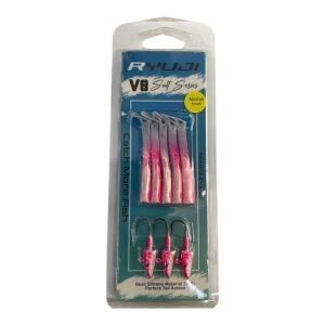 Ryuji V8 8cm 5.5gr Silikon Yem (3+5) Pink UV