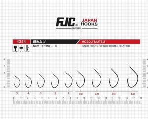FJC 4354 No:2/0 Hosoji Mutsu Black Nikel Olta İğnesi 11 Adet