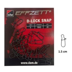 Dam Effzett D-Lock Snap Klips S Beden 20 Adet