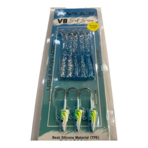 Ryuji V8 8cm 5.5gr Silikon Yem (3+5) Blue Glitter