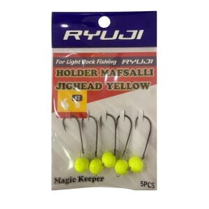 Ryuji Holder 2 No İğne 4gr Mafsallı Jig Head Zoka 5 Adet Sarı