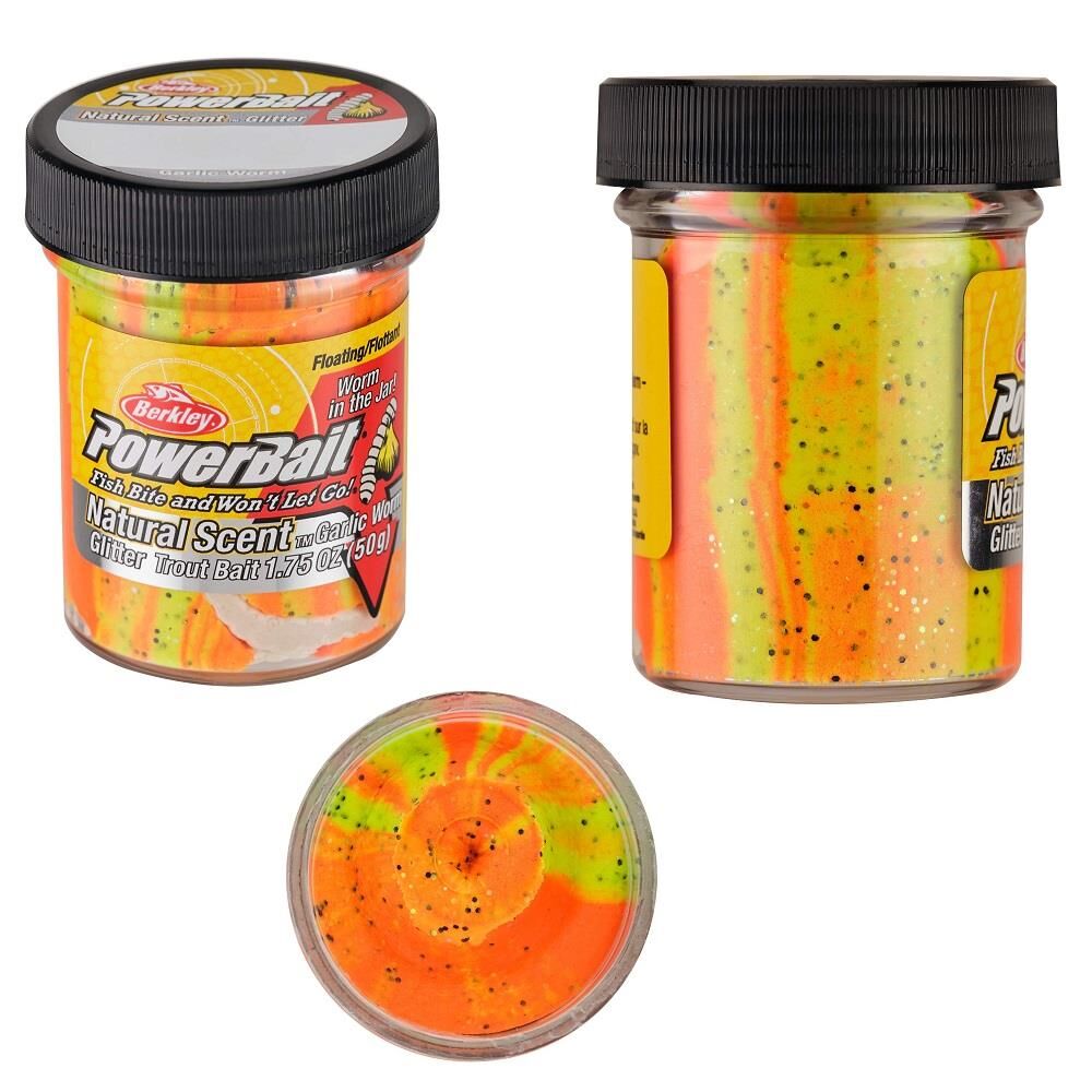 Berkley Powerbait Naturel Scent Garlic Worm Simli Alabalık Hamuru Tequlia Fire