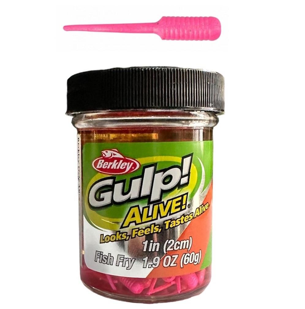 Berkley Gulp Alive Fish Fry 2cm 60gr Sıvılı LRF Silikonu Pink