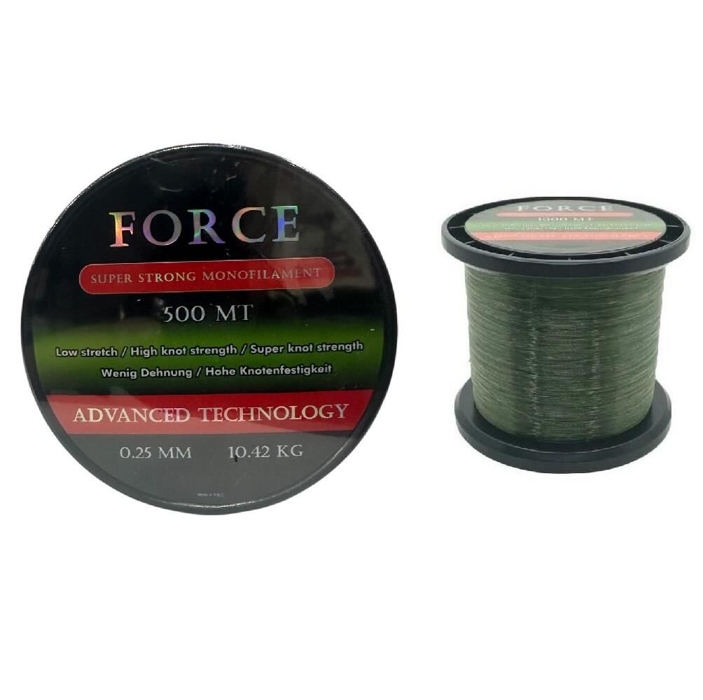 Effe Force 500m 0.25mm Monofilament Bobin Misina Yeşil